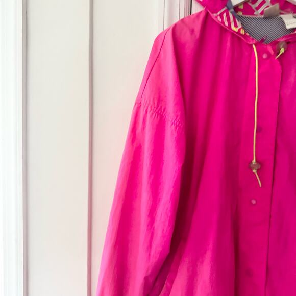 Nike Vintage 90s Hot Pink Purple Stripe Packable Fannypack Windbreaker Jacket L - Picture 5 of 13